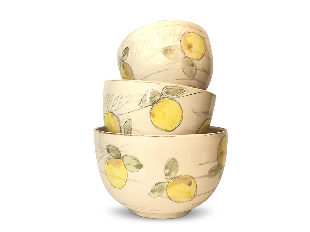 Le saladier rond Citron petit mod&egrave;le