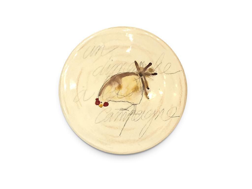 Le dessous de plat rond "Poule"