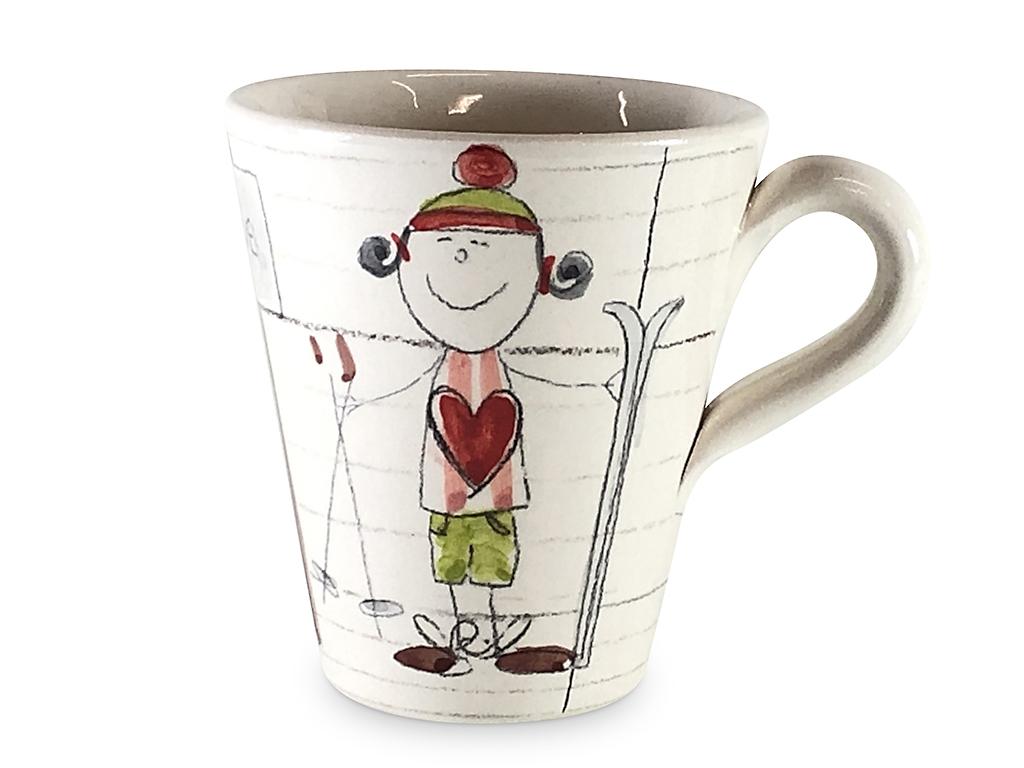 La Petite tasse  "la skieuse"