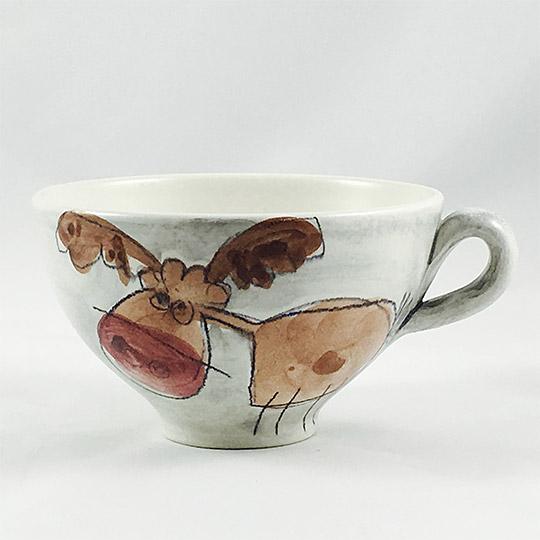 Le Bol anse d&eacute;cor "Cerf" 