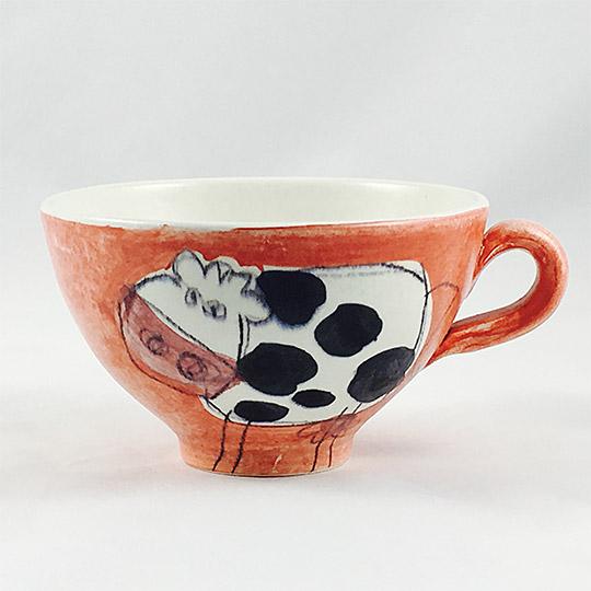 Le Bol anse d&eacute;cor "Vache" 