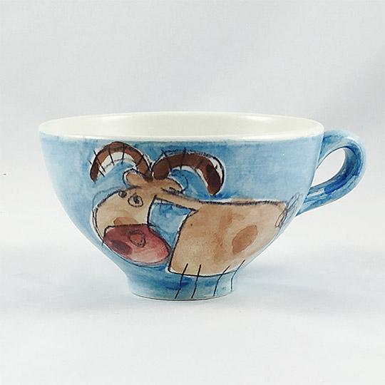 Le Bol anse d&eacute;cor "Ch&egrave;vre" 