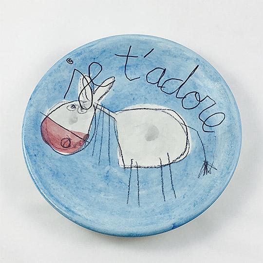 L'assiette D&eacute;cor "Ane"