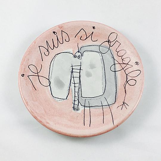 L'assiette D&eacute;cor "El&eacute;phant"